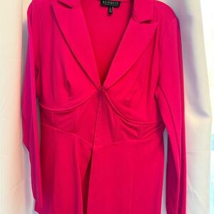 Eloquii Vibrant Pink Women's Corset Blazer